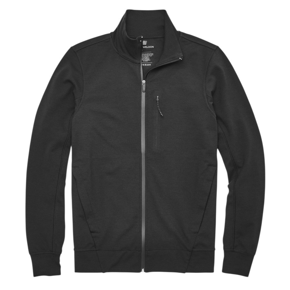 Mack Weldon Men’s Black Atlas Golf Pickleball Athletic Full-Zip Jacket- Size XL
